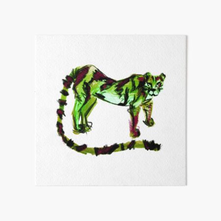 Scratch Tiger Art Board Print