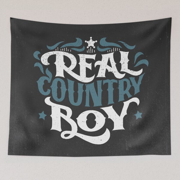 Item preview, Real Country Boy Hand Lettering Old West Style designed and sold by PaulLesser.
