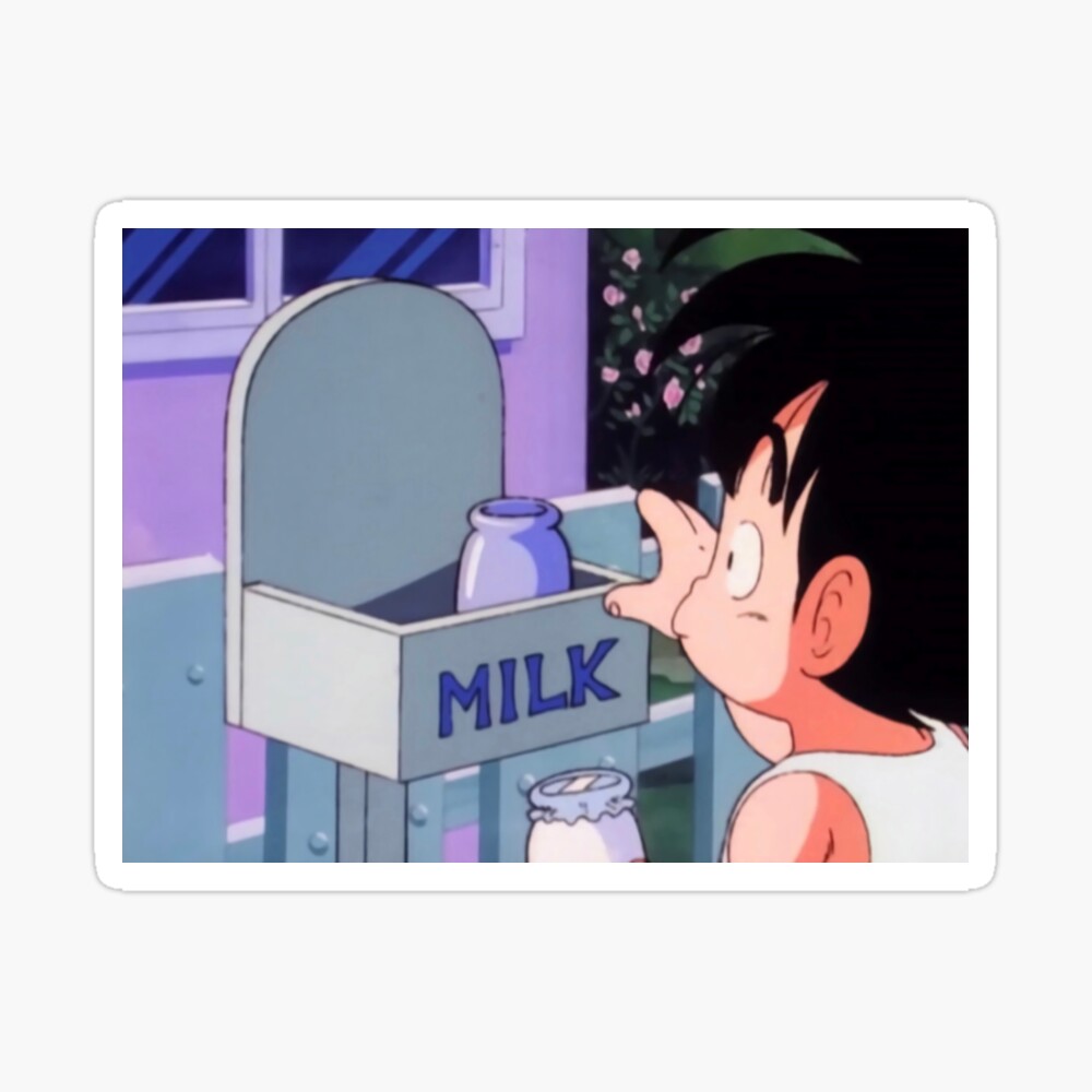 Kid Goku Milk | Art Board Print