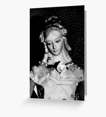 Antique replica Victorian Mannekin Bisque doll Greeting Card