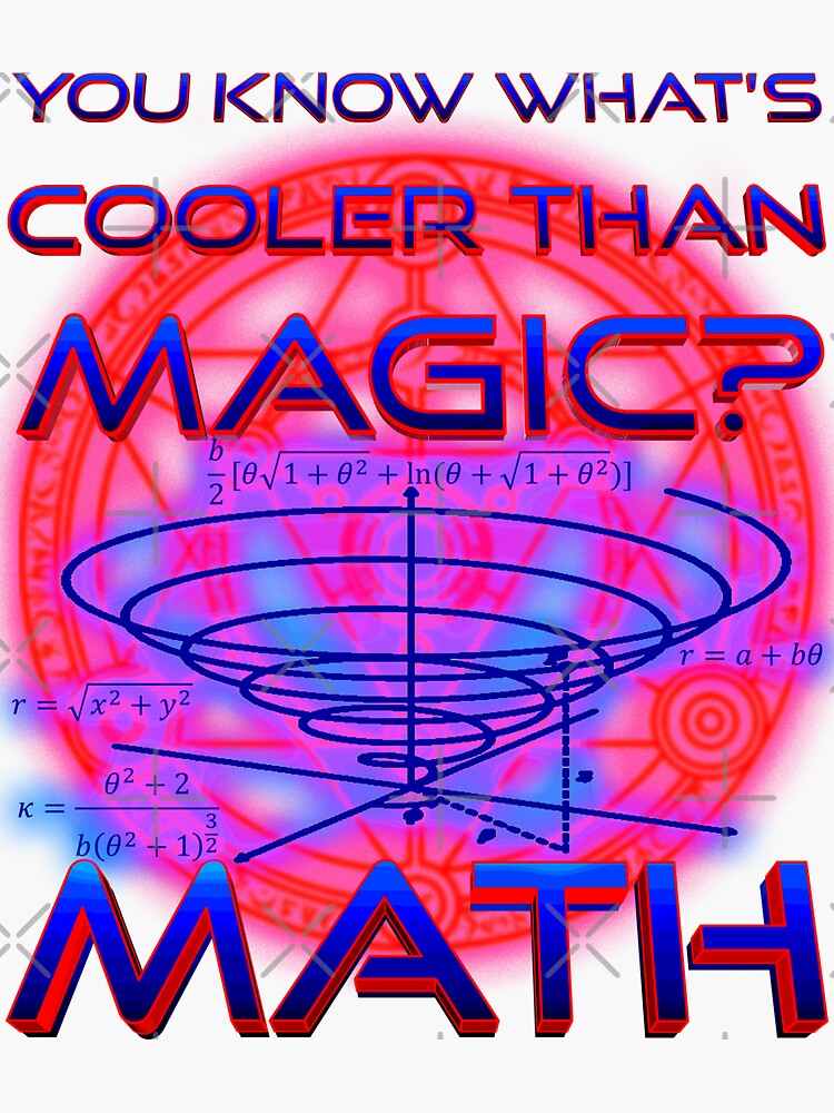 "Nerdy You Know What's Cooler than Magic? Math Archimedean Spiral