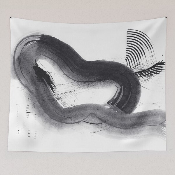 Item preview, ink explorations (202) - abstract black india ink painting designed and sold by expl-rations.