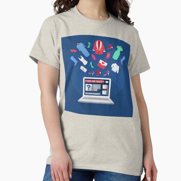 Item preview, Online Shopping Concept in Flat Design designed and sold by ivector.
