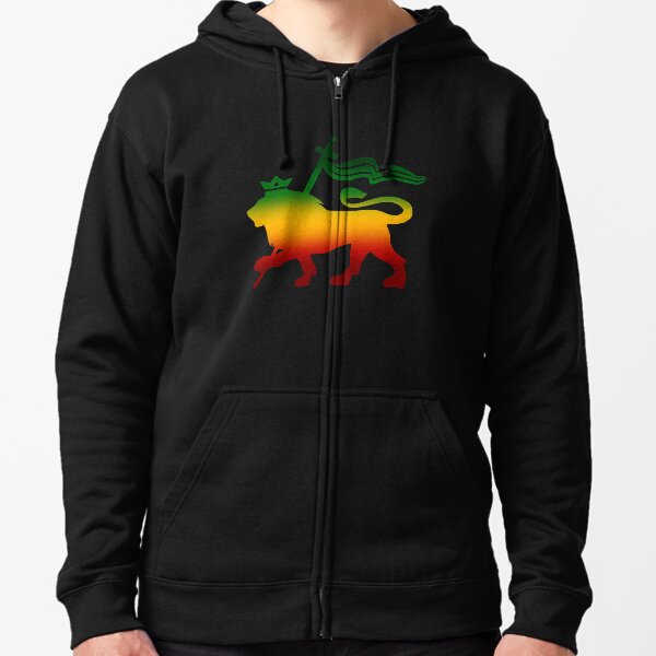 Löwe von Judah Rasta Reggae wurzelt Jamaika-König Flag Kapuzenjacke