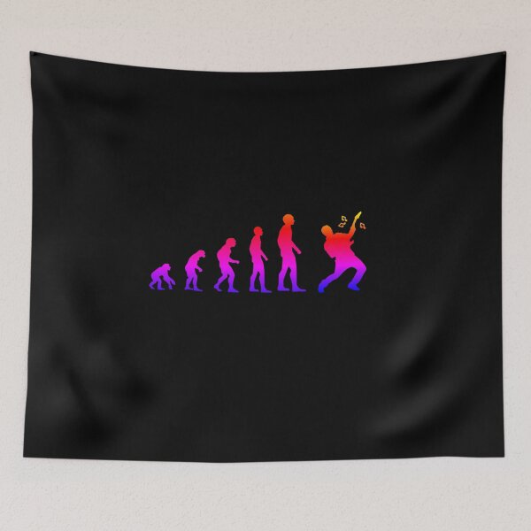 Item preview, Colourful Guitarist Evolution For Guitar Players Or Music Lovers - Colourful Guitarist Evolution designed and sold by Funwithmusic.