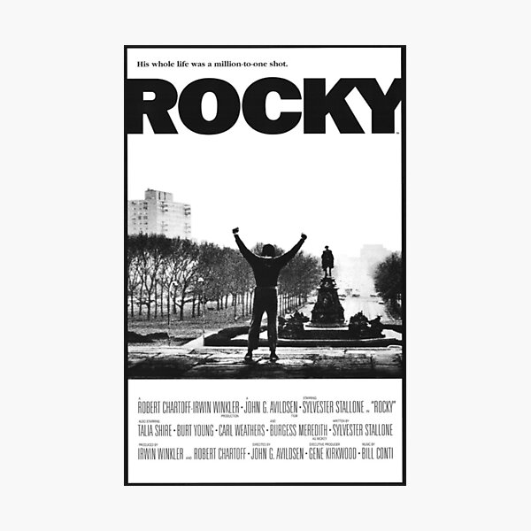 Rocky 1976 Classic Movie Poster Photographic Print