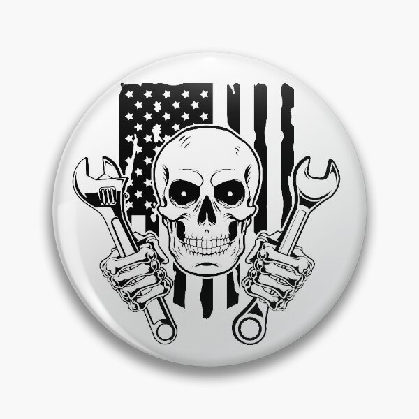 Item preview, Skull Holding Wrenches designed and sold by MonoByOrion.