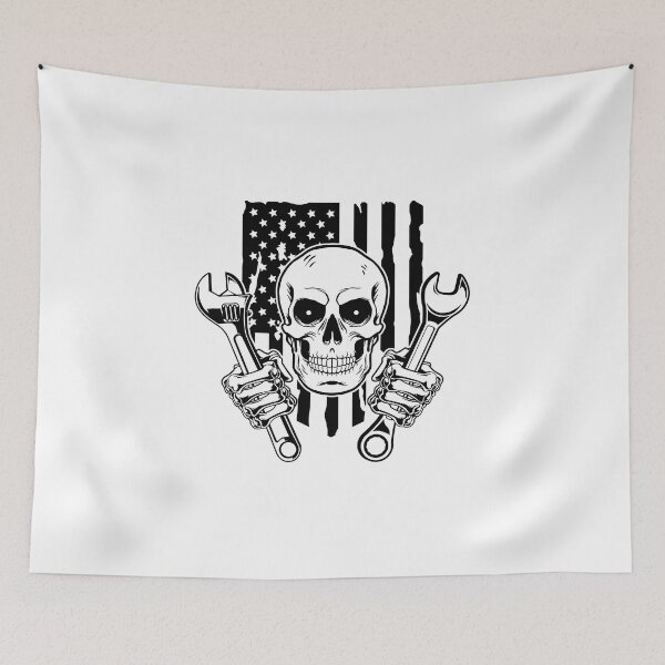 Item preview, Skull Holding Wrenches designed and sold by MonoByOrion.