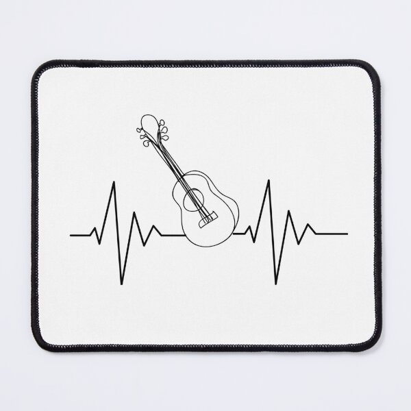 Item preview, Beautiful Guitar Heartbeat For Music Players Or Music Lovers - Guitar Heartbeat designed and sold by Funwithmusic.