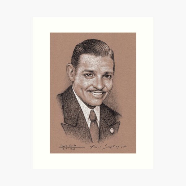 Clark Gable Art Print