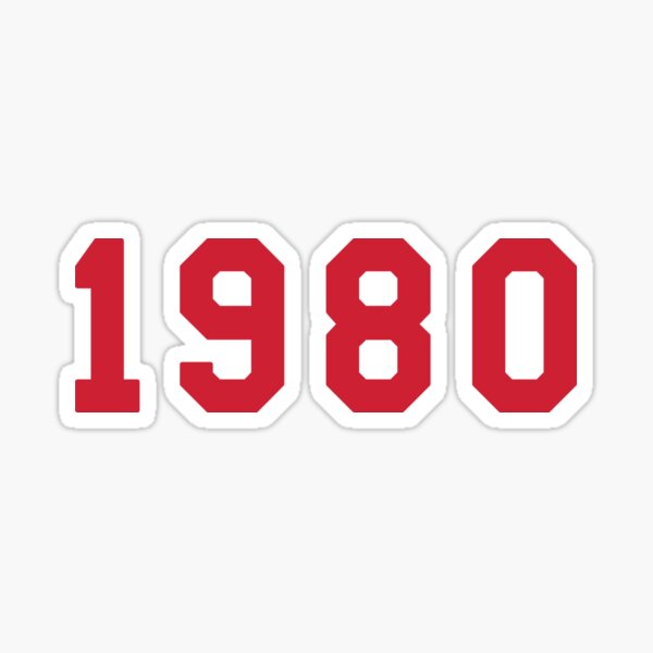 Artikel-Vorschau von Geburtsdatum 1980 - Jahrgang 1980 - Vintage 1980er Jahre, designt und verkauft von TeeRock.