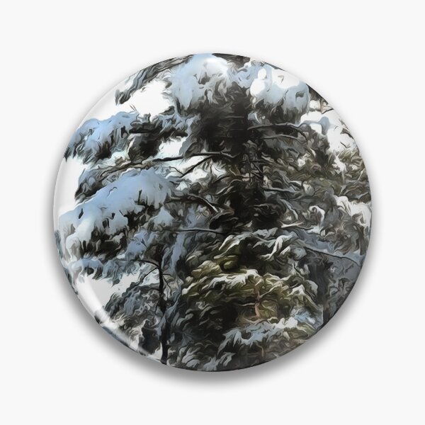 Item preview, Pine Tree Coated In Snow Winter Landscape designed and sold by taiche.