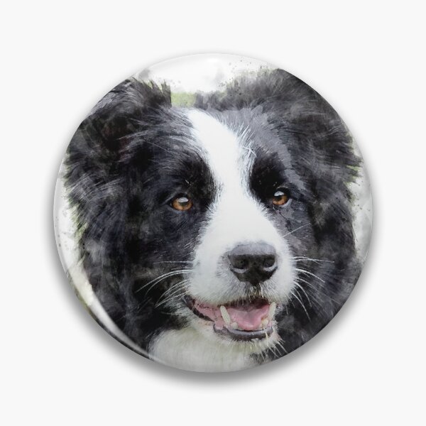 Item preview, Border Collie Watercolour Artwork designed and sold by Typeglyphs.