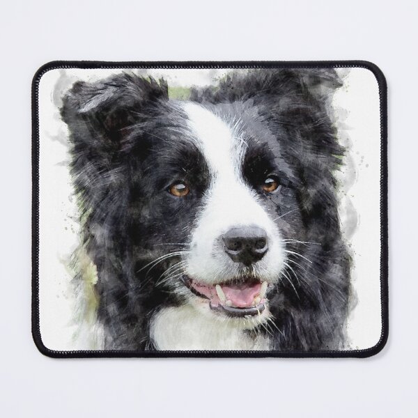 Item preview, Border Collie Watercolour Artwork designed and sold by Typeglyphs.