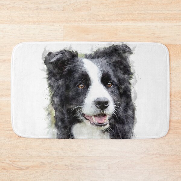 Item preview, Border Collie Watercolour Artwork designed and sold by Typeglyphs.