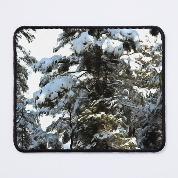 Item preview, Pine Tree Coated In Snow Winter Landscape designed and sold by taiche.