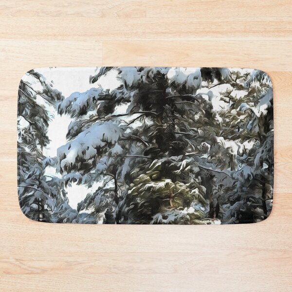 Item preview, Pine Tree Coated In Snow Winter Landscape designed and sold by taiche.