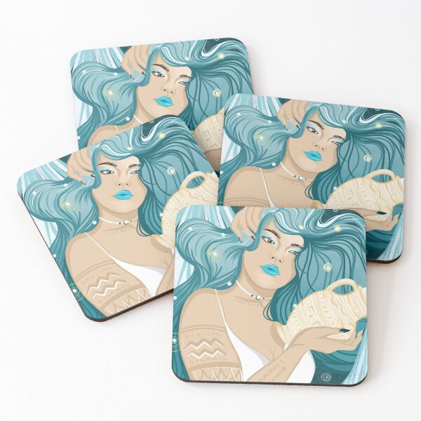 Item preview, Aquarius goddess  designed and sold by curiosacreativa.