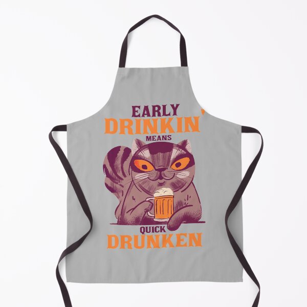 Item preview, Early Drinkin_ Means Quick Drunken Cat Funny designed and sold by ShannonMullins.