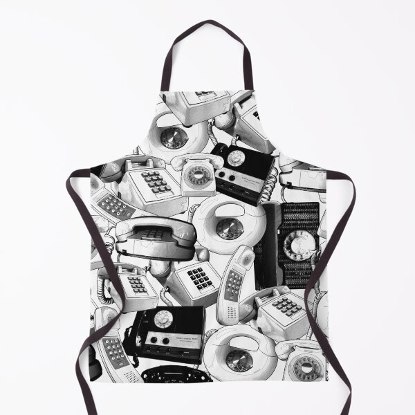 Item preview, 70s retro phones black and white designed and sold by ICONIC-SONIC Shop.