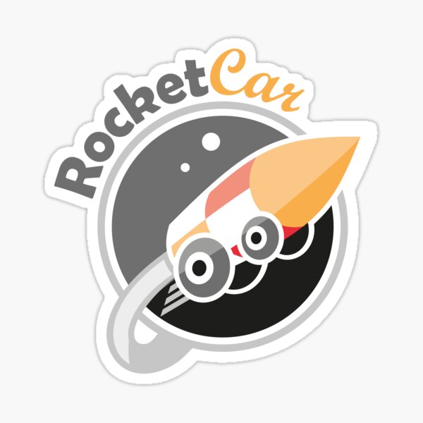 Rocket car Pegatina