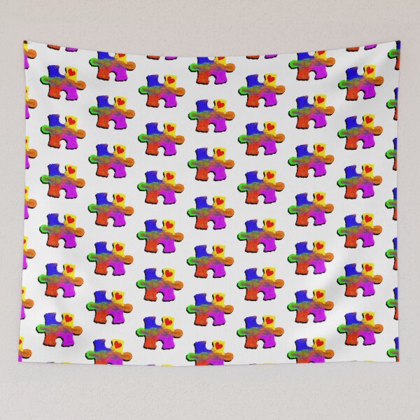 Item preview, Autism puzzle painting designed and sold by Blondiabshop.