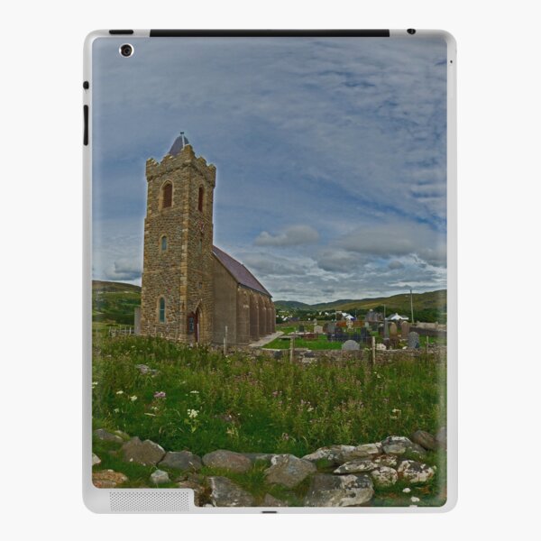 Glencolmcille Panorama with Church iPad Skin