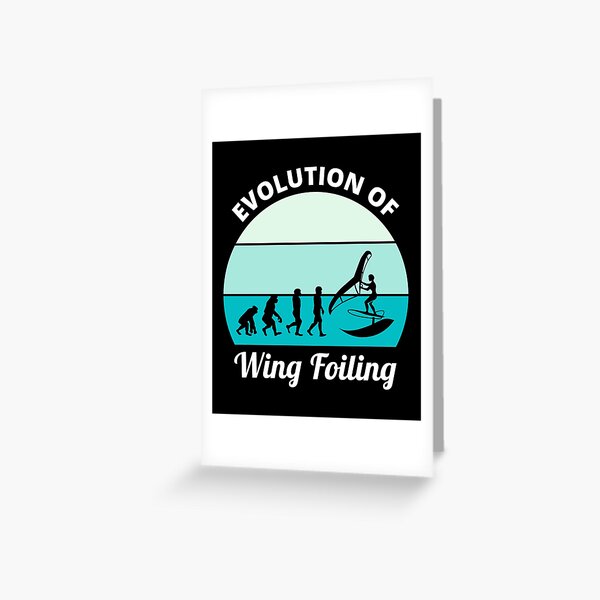 Item preview, Wing Foiling Surfing Evolution Funny designed and sold by CuteDesigns1.