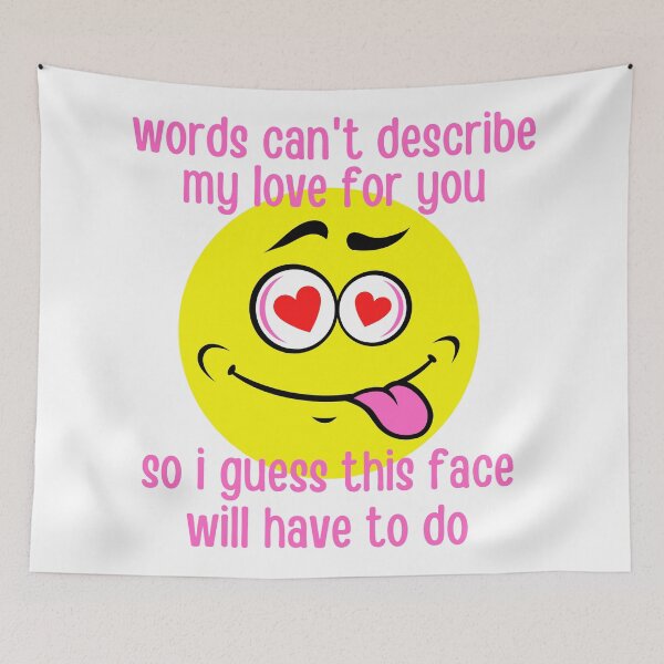 Item preview, Valentines Day Funny Face Quote I Love You designed and sold by CBCreations73.