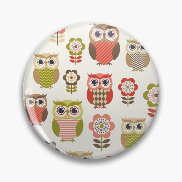 Item preview, Cute owls and flowers garden designed and sold by MobertsonArt.
