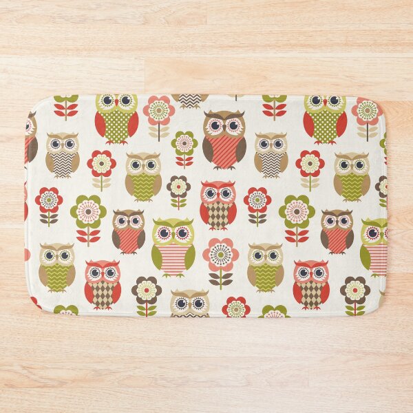 Item preview, Cute owls and flowers garden designed and sold by MobertsonArt.