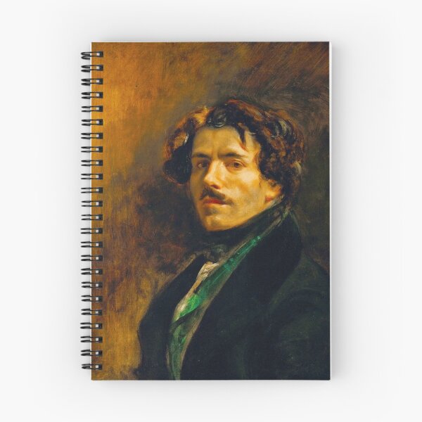 Item preview, HD Eugène Delacroix - Autoportrait au gilet vert 1837 Self Portrait designed and sold by Go Logo Designs.