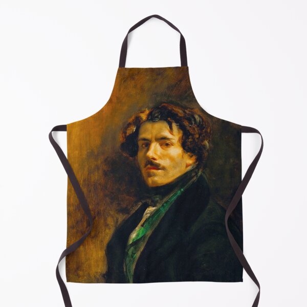 Item preview, HD Eugène Delacroix - Autoportrait au gilet vert 1837 Self Portrait designed and sold by Go Logo Designs.