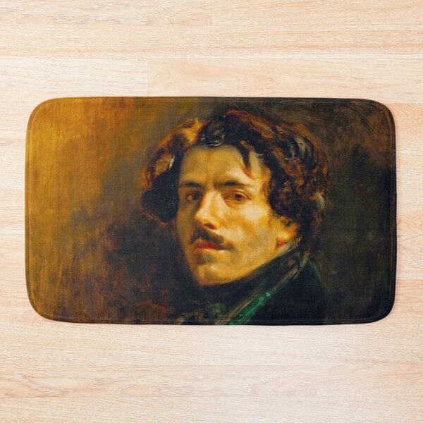 Item preview, HD Eugène Delacroix - Autoportrait au gilet vert 1837 Self Portrait designed and sold by Go Logo Designs.