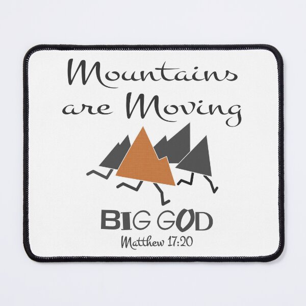 Item preview, Christian Design - Fun Design with Mountains Moving - Matthew 17 designed and sold by simplydesignart.