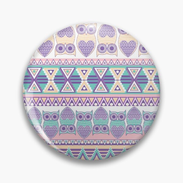 Item preview, Geometric pattern with owls. designed and sold by MobertsonArt.