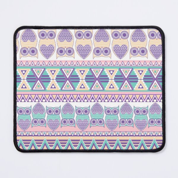 Item preview, Geometric pattern with owls. designed and sold by MobertsonArt.