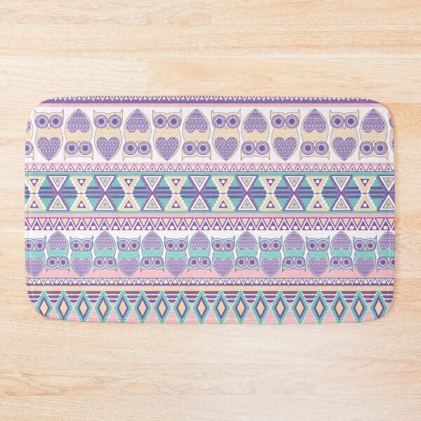 Item preview, Geometric pattern with owls. designed and sold by MobertsonArt.