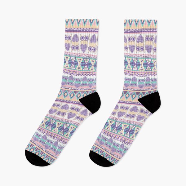 Item preview, Geometric pattern with owls. designed and sold by MobertsonArt.
