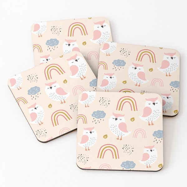 Item preview, Cute owl and rainbow designed and sold by MobertsonArt.