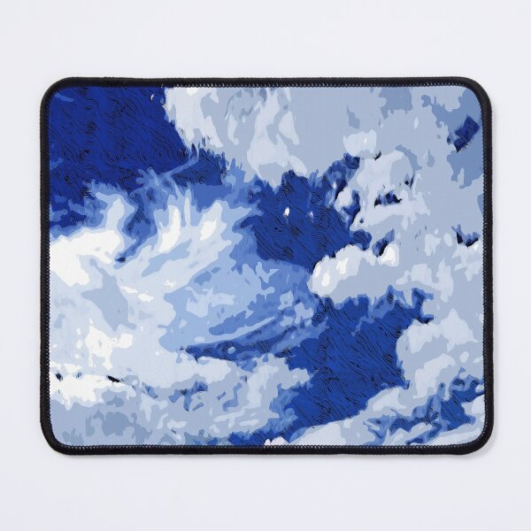 Item preview, White clouds in the blue sky color art designed and sold by artdragongift 15.