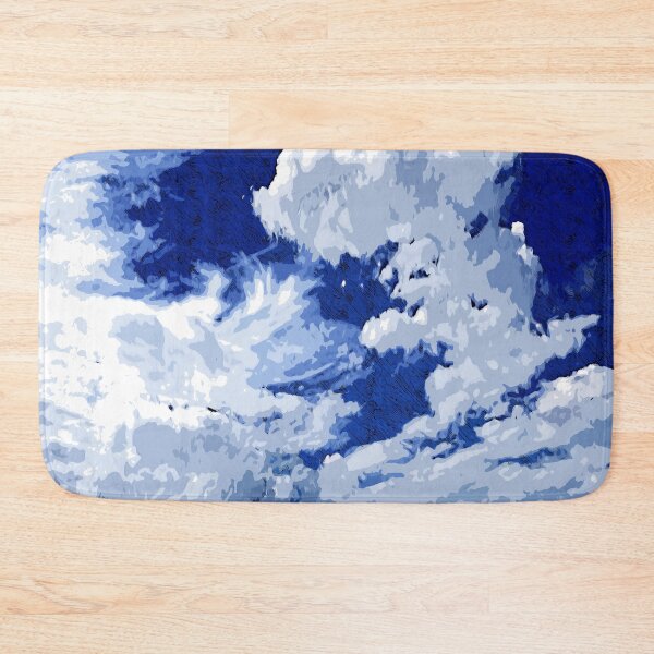 Item preview, White clouds in the blue sky color art  designed and sold by artdragongift 15.