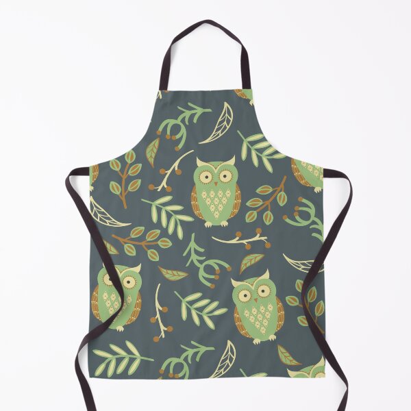 Item preview, Cute owls and green leaves designed and sold by MobertsonArt.