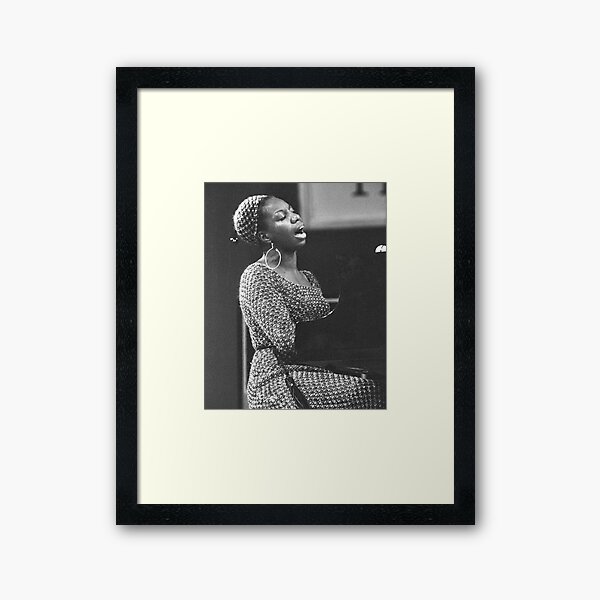 "Nina Simone At Newport Jazz " Framed Art Print for Sale by