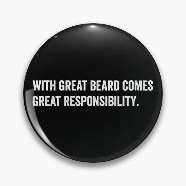 Item preview, With great beard comes great responsibility designed and sold by HorizonDesignz.