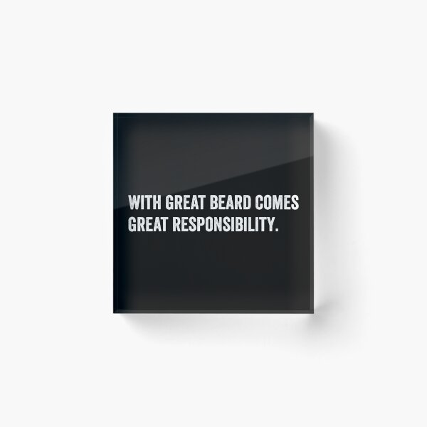 Item preview, With great beard comes great responsibility designed and sold by HorizonDesignz.