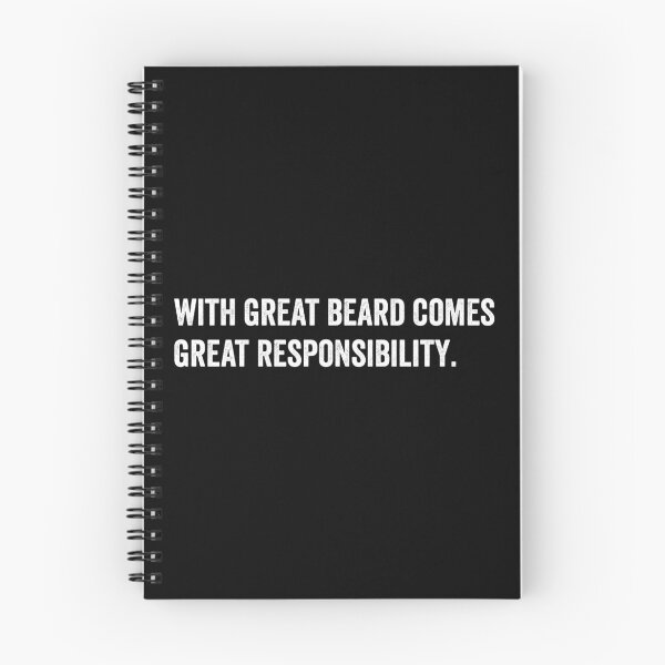 Item preview, With great beard comes great responsibility designed and sold by HorizonDesignz.