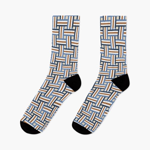 Item preview, Geometric Tile Print - Ribbon Weave Pattern. Mid Century designed and sold by TWPCdesigns.