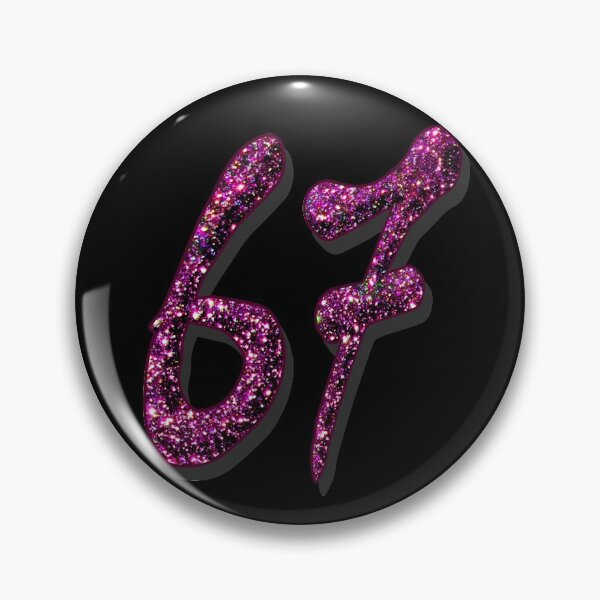 Item preview, Number 67 - purple numbers designed and sold by GlamourChick.