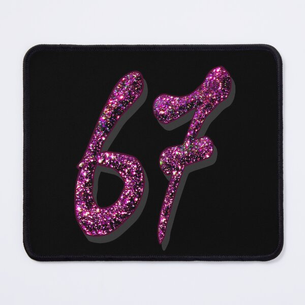 Item preview, Number 67 - purple numbers designed and sold by GlamourChick.